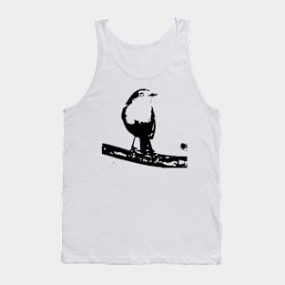 Monochrome cute bird painting Tank Top